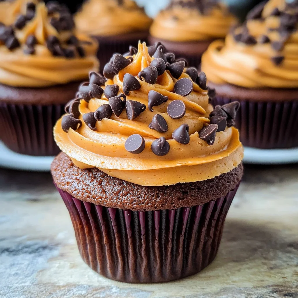 Pumpkin Chocolate Chip Cupcakes