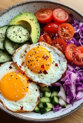Rainbow Veggie and Sauerkraut Plate with Sunny Eggs
