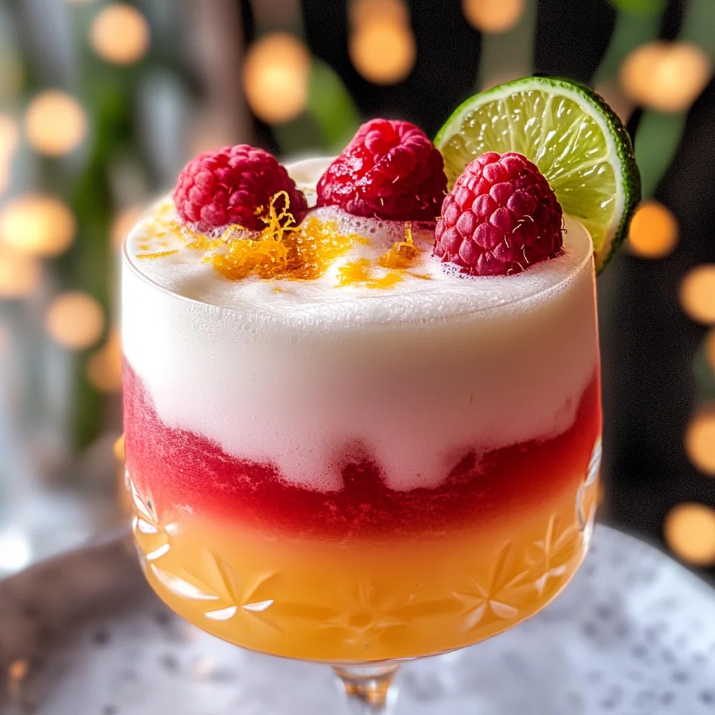 Raspberry Passionfruit Tequila Sour