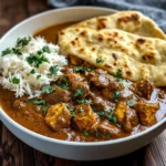 Slow-Cooked Lamb Curry with Garlic Naan