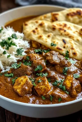 Slow-Cooked Lamb Curry with Garlic Naan