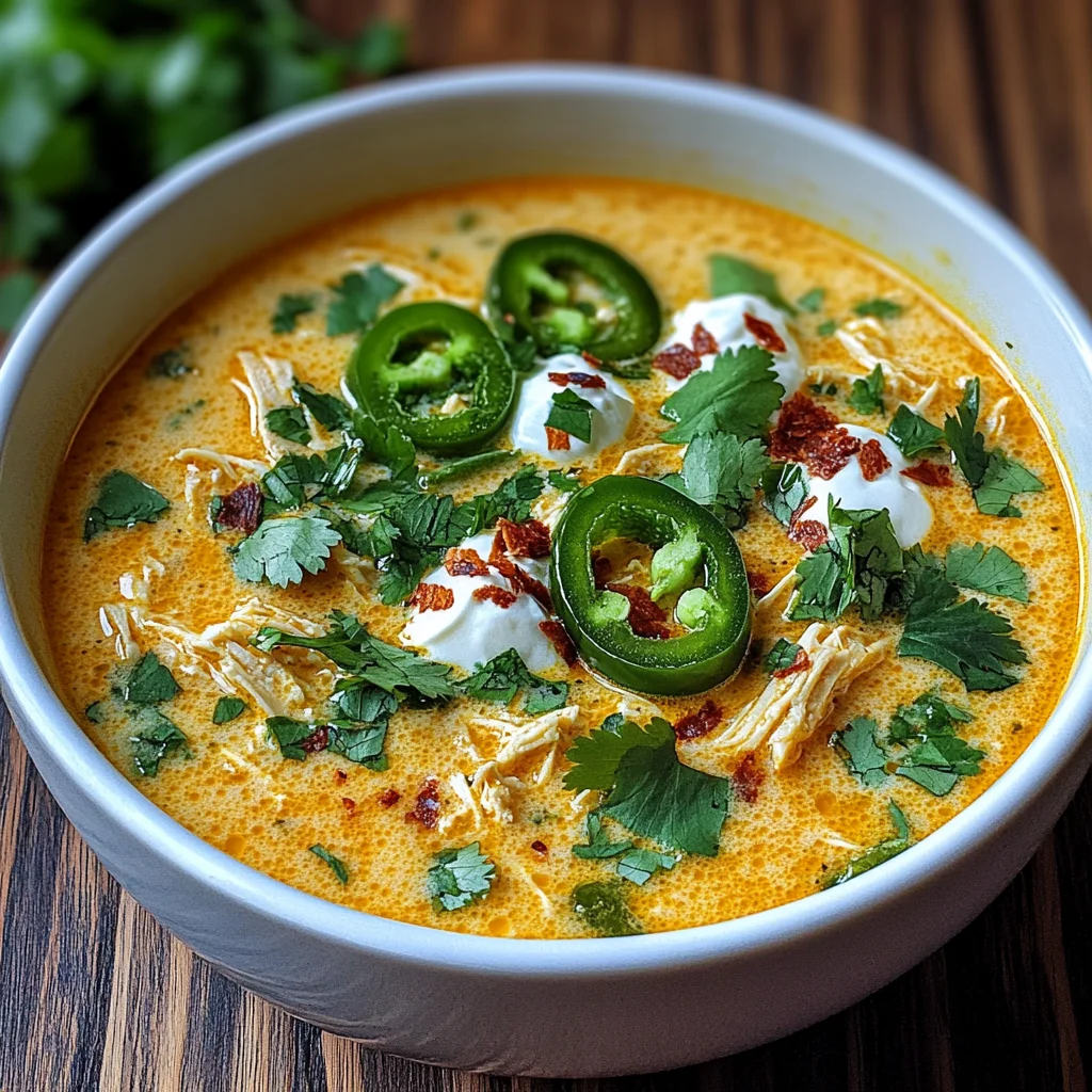 Spicy Jalapeño Popper Chicken Soup