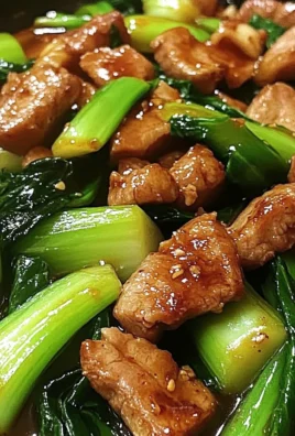 Stir-Fried Pork with Bok Choy in Garlic-Ginger Sauce