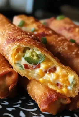 Turkey Bacon Jalapeño Eggrolls