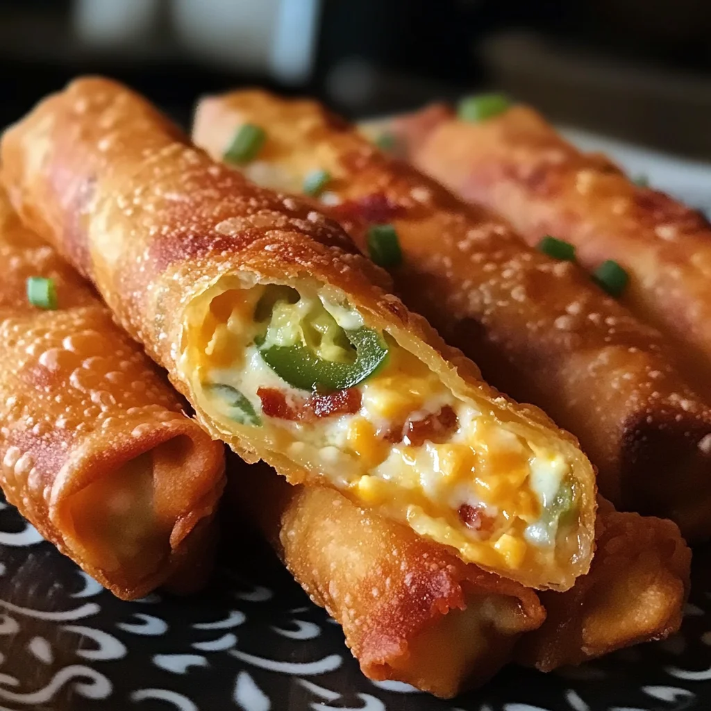 Turkey Bacon Jalapeño Eggrolls