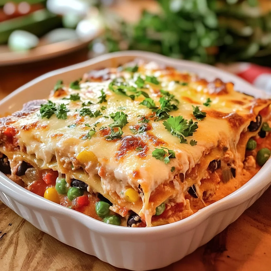 Veggie Mexican Lasagna