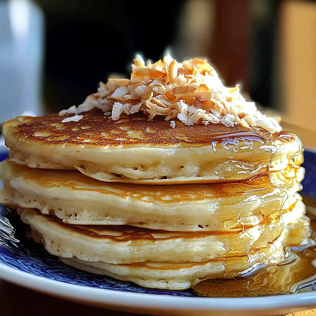 coconut cream pancakes