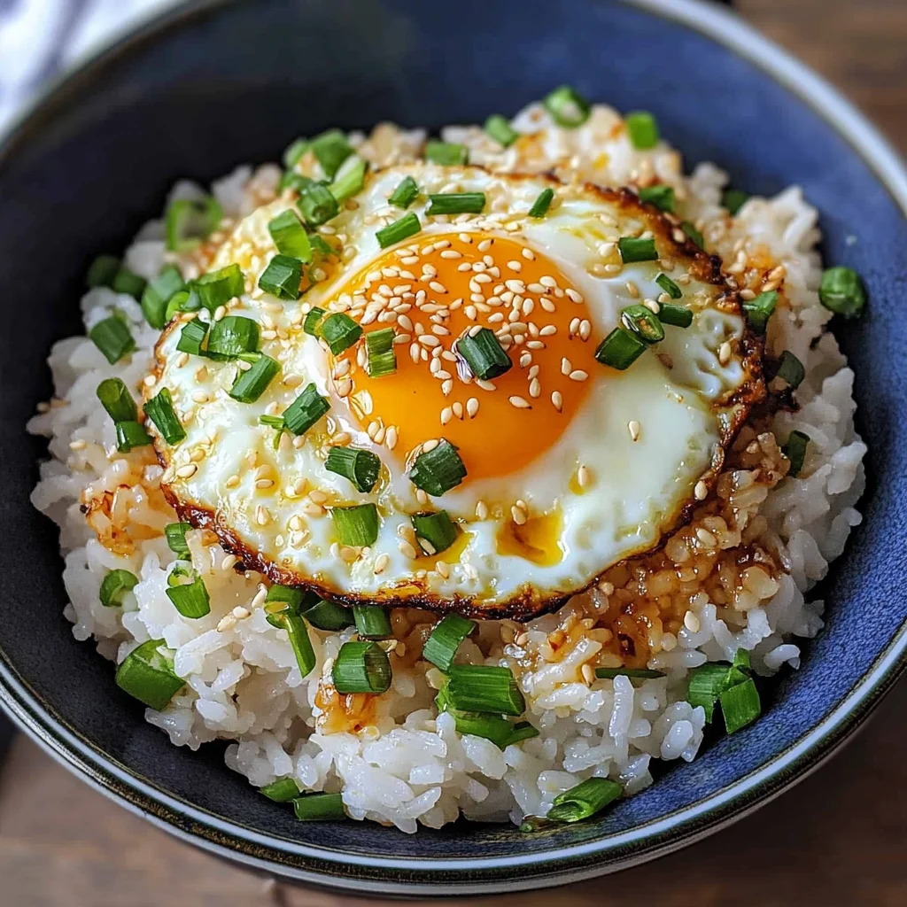 10-min. Easy Korean Egg Rice (Gyeran Bap)