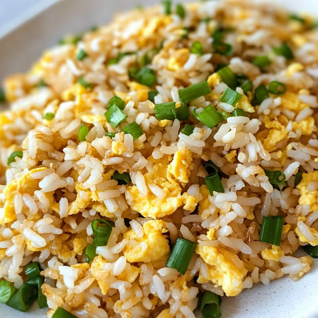 10 min. Easy Egg Fried Rice (only 6 ingredients!)