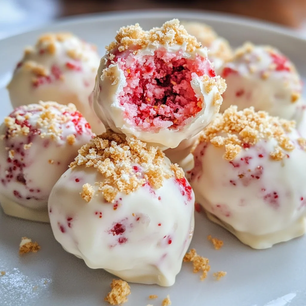 5 Ingredient Strawberry Shortcake Bites