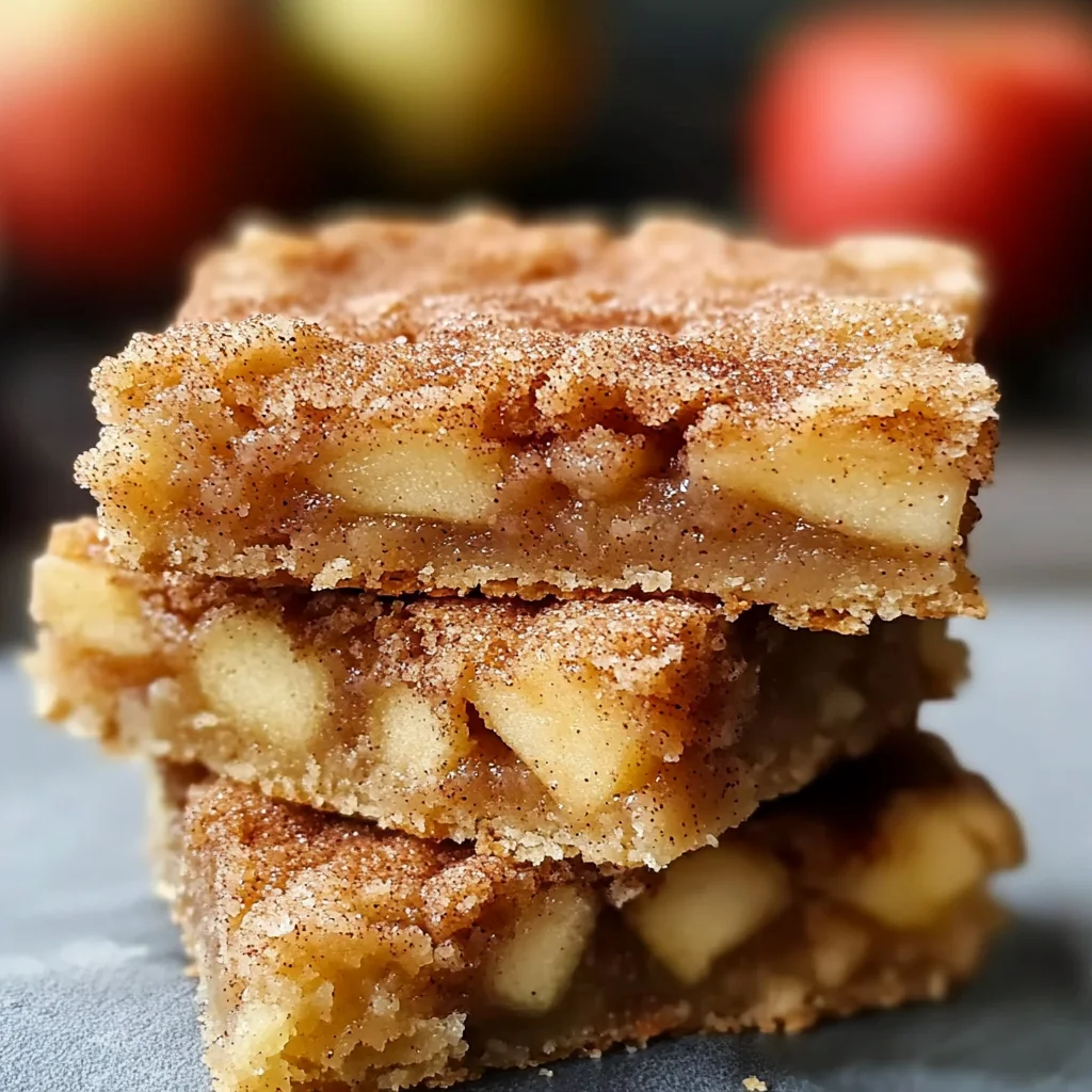 Apple Snickerdoodle Bars