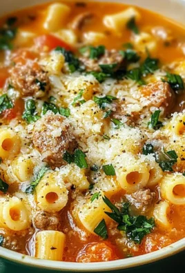 BEST Italian Sausage Ditalini Soup
