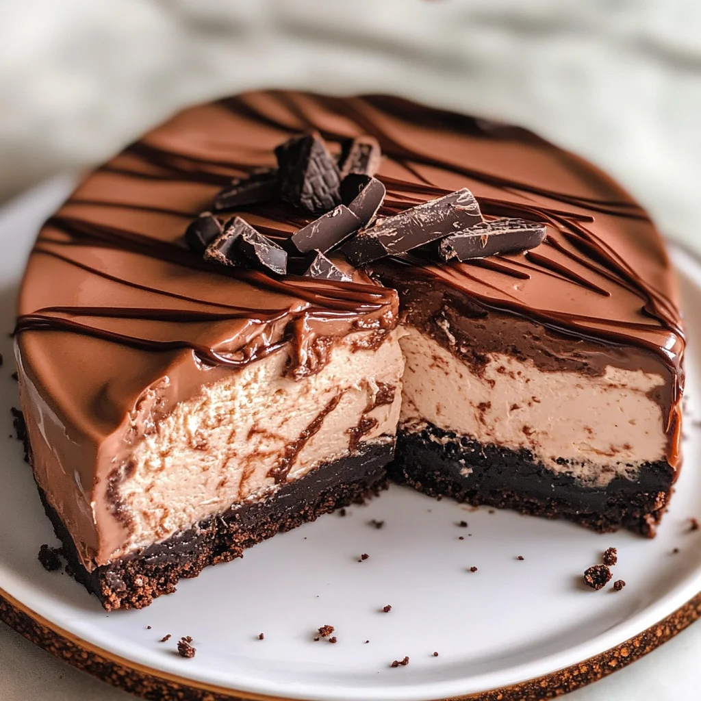 BEST NO BAKE CHOCOLATE CHEESECAKE RECIPE