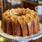 Buttermilk Sour Cream Pound Cake with Southern Caramel Icing