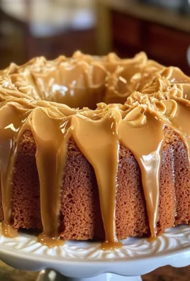 Buttermilk Sour Cream Pound Cake with Southern Caramel Icing