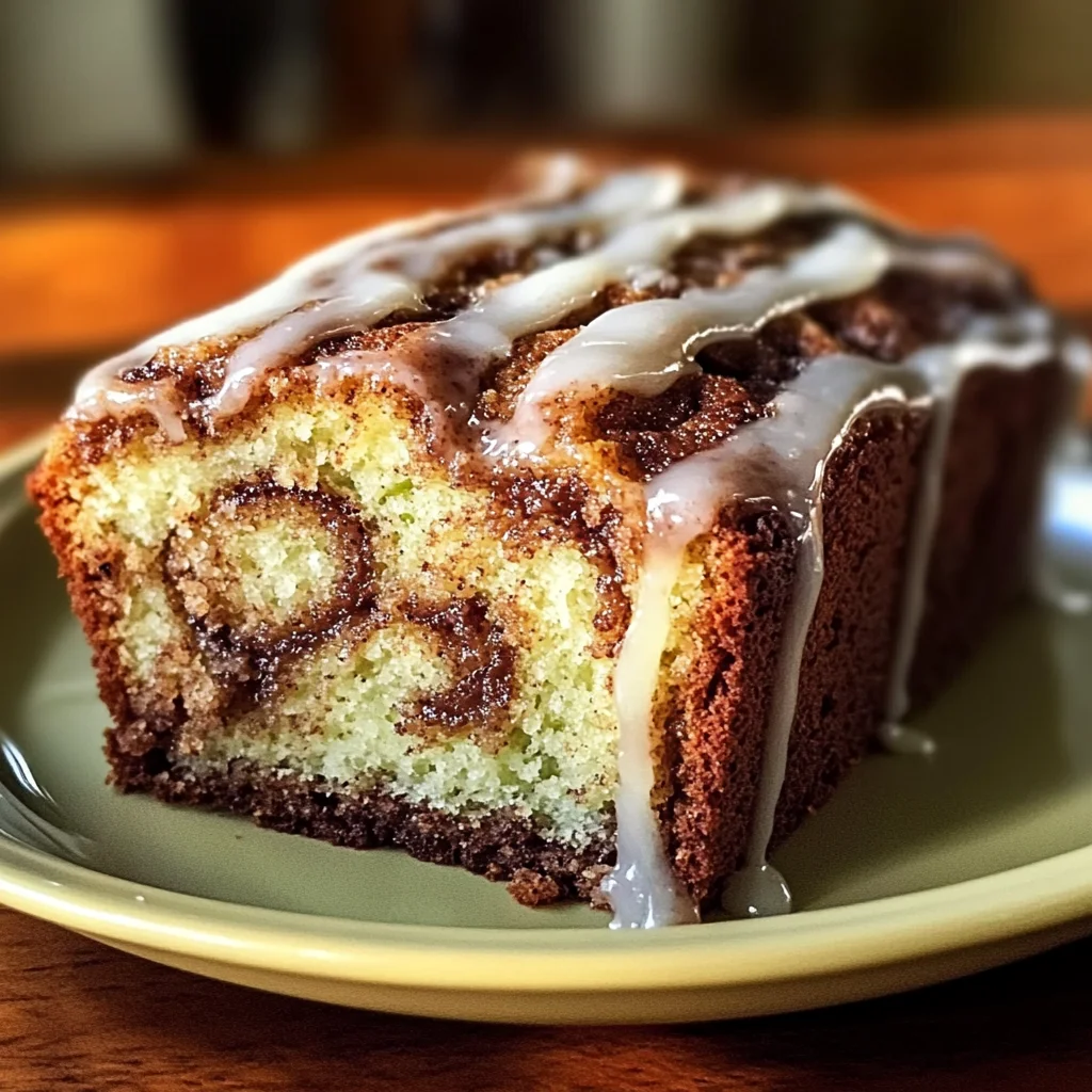 Cinnamon Roll Zucchini Bread