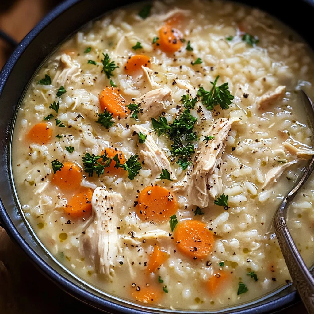 Crack Chicken and Rice Soup