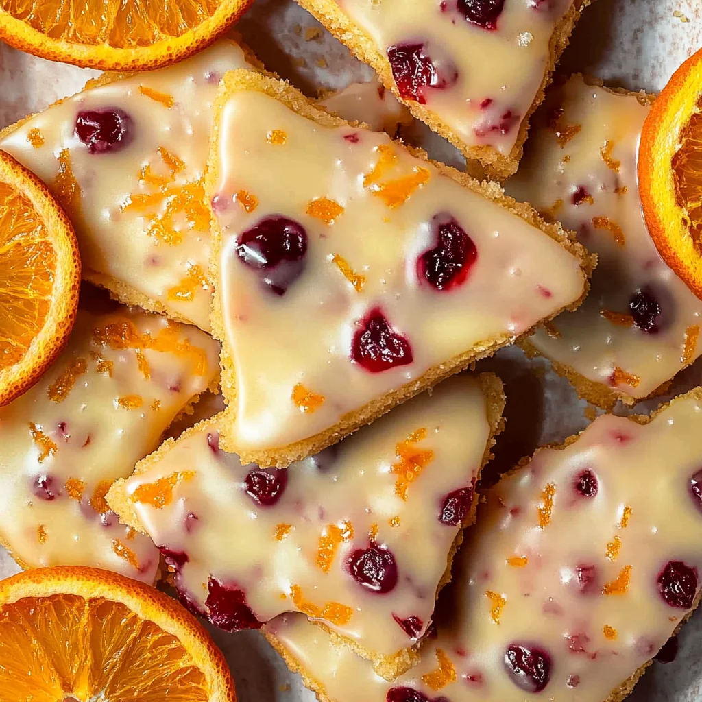 Cranberry Orange Shortbread Cookies Recipe