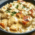 Creamy Smothered Chicken and Rice