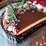 Dark Chocolate Peppermint Mousse Tart