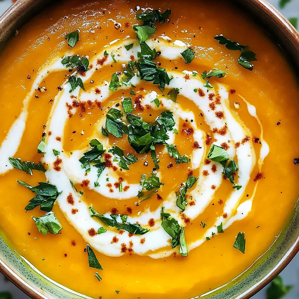 Easy Butternut Squash and Sweet Potato Soup