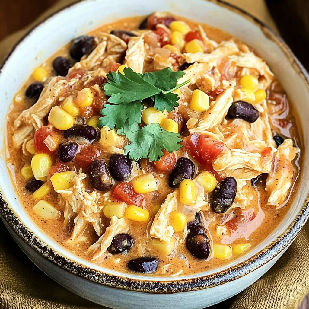 Easy Crock Pot Cream Cheese Chicken Chili
