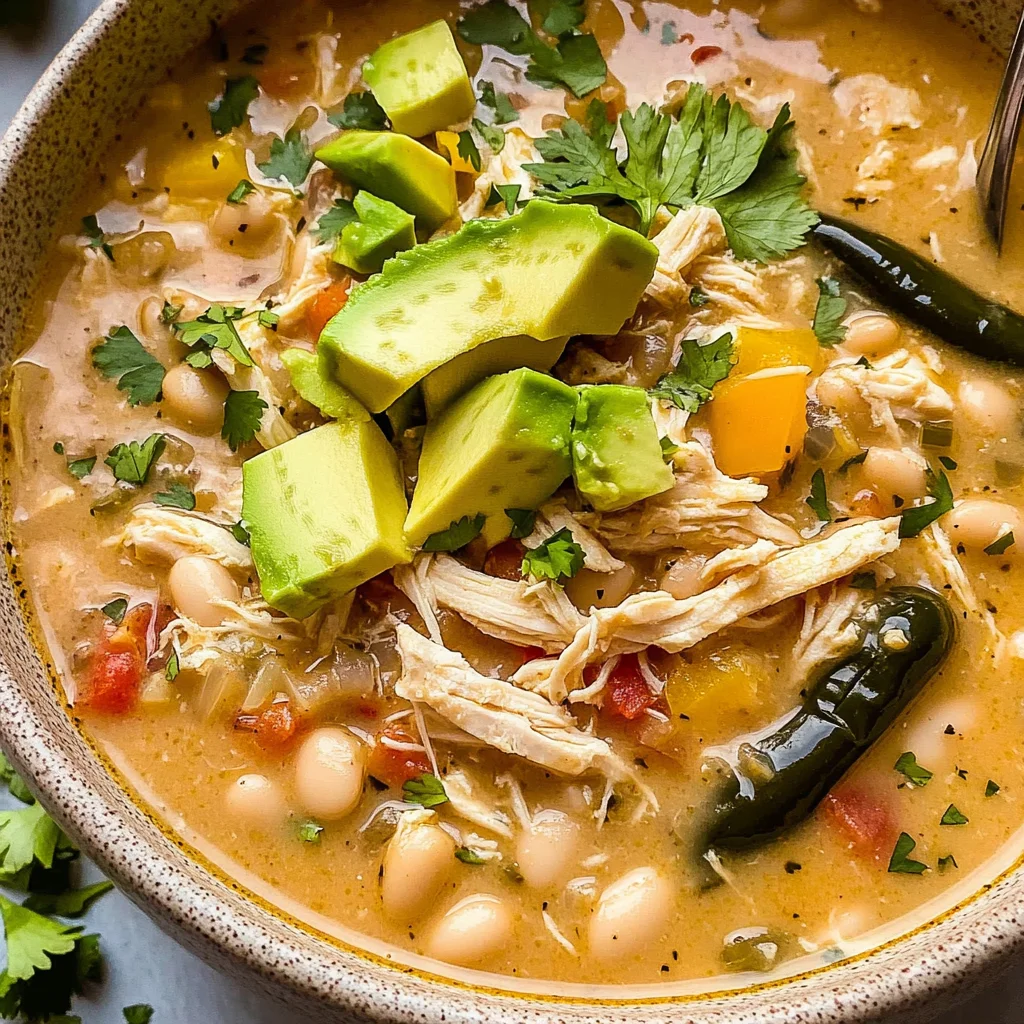 Healthy White Chicken Chili