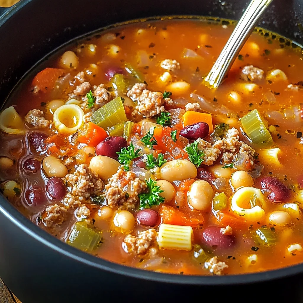 Italian Pasta Fagioli Soup