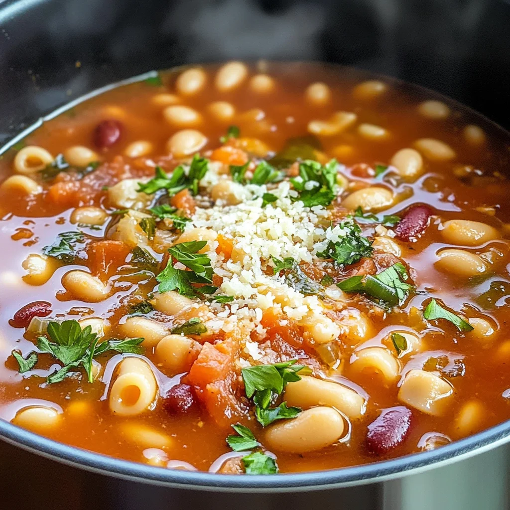 Italian Pasta Fagioli Soup Recipe