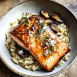 Japanese Style Risotto with Seared Salmon