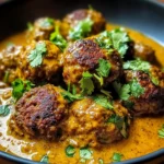 Jerk Meatballs In Coconut Curry Sauce