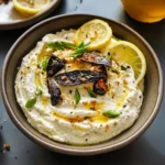 Lemony Whipped Feta With Charred Scallions