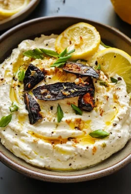 Lemony Whipped Feta With Charred Scallions