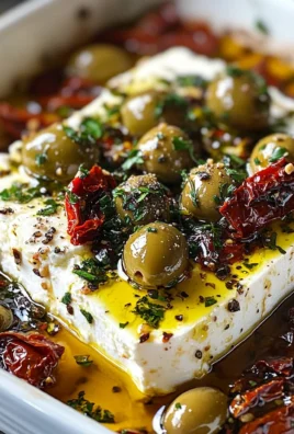 Mediterranean with Baked Feta, Olives and Sun-Dried Tomatoes