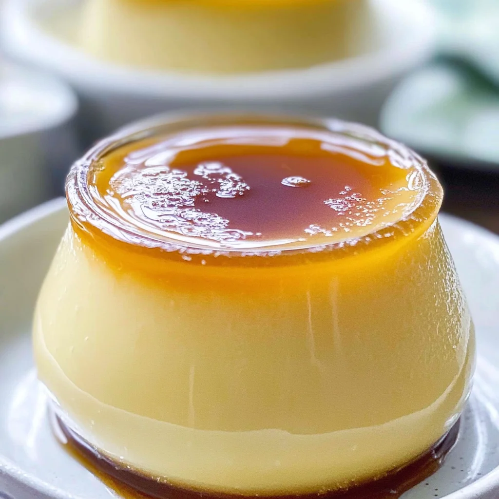 Nameraka Purin (Silky Japanese Custard Pudding)