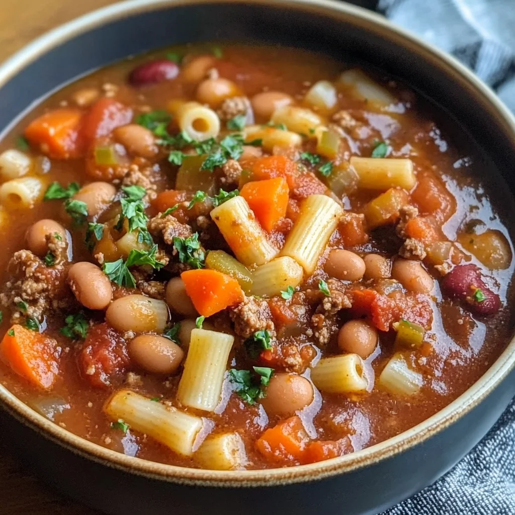 Olive Garden Copycat Pasta E Fagioli Slow Cooker Soup