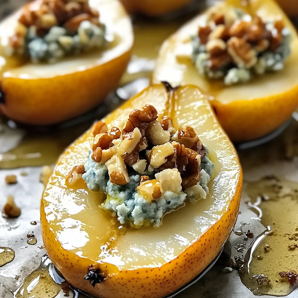Peras Asadas con Queso Azul – Aperitivo Fácil y Elegante