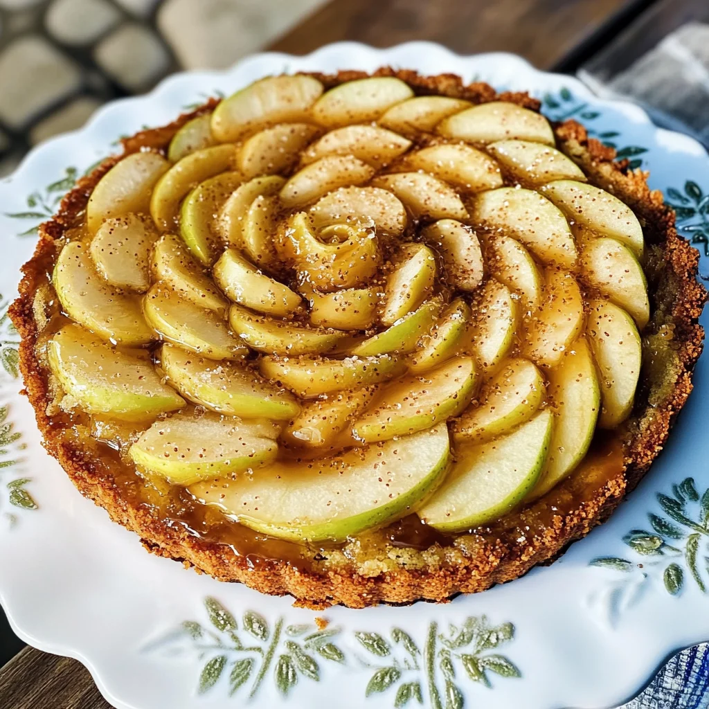 Salted Caramel Apple Rosette Cake Recipe