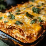 Shredded Chicken Enchilada Casserole