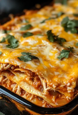 Shredded Chicken Enchilada Casserole