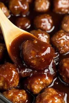 Slow Cooker Apple Butter Meatballs