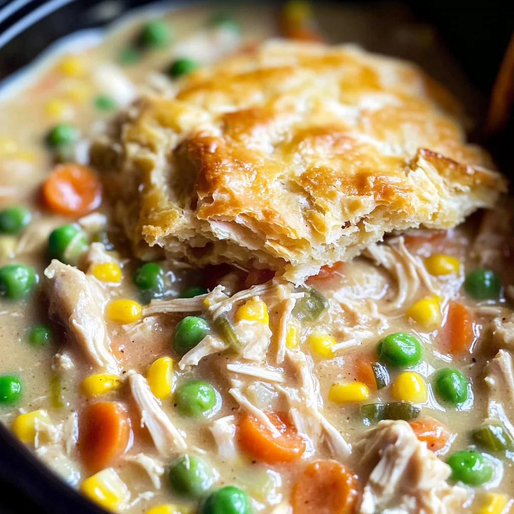 Slow Cooker Chicken Pot Pie