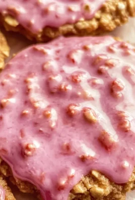 Strawberry Iced Oatmeal Cookies Recipe