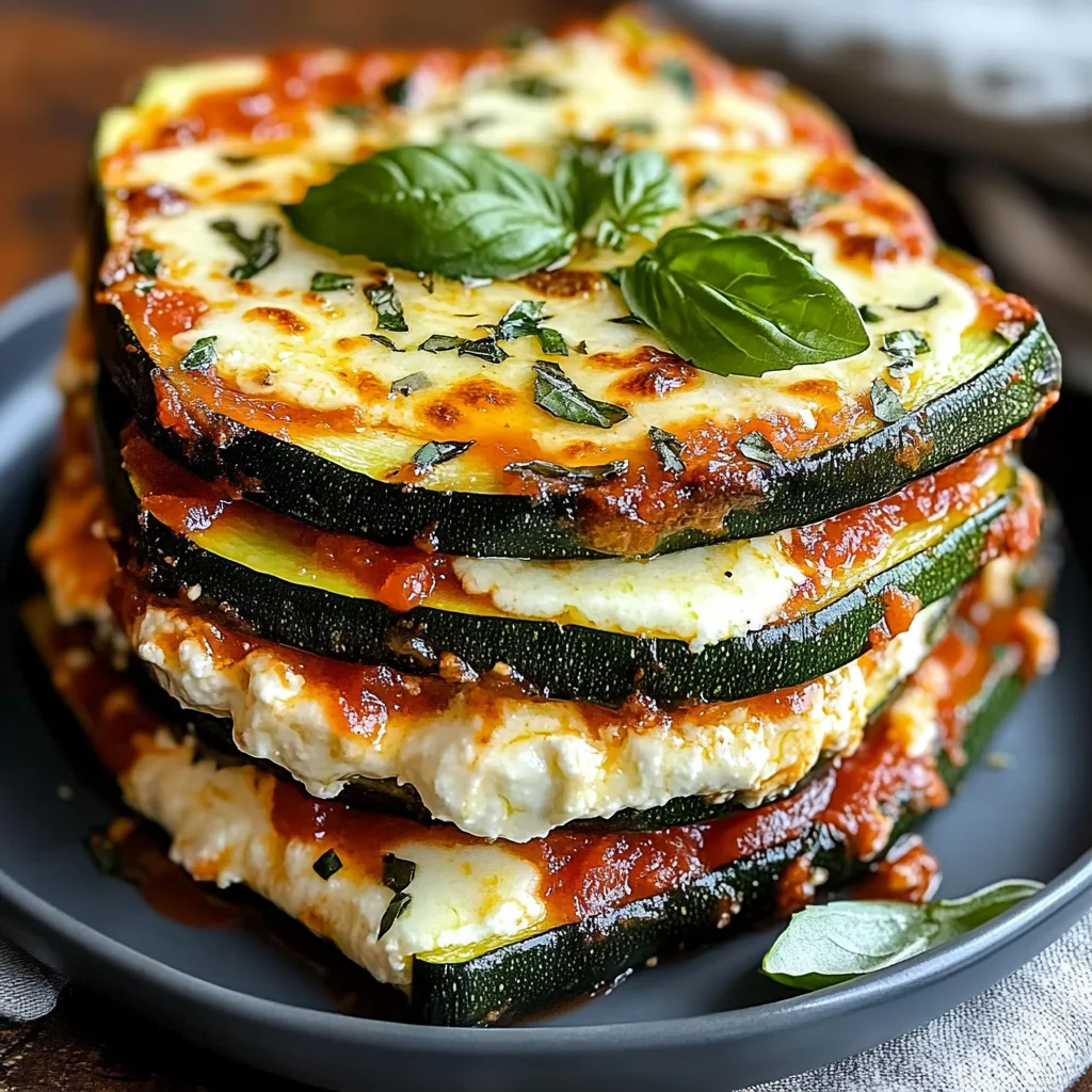 Zucchini Ricotta Melts with Marinara