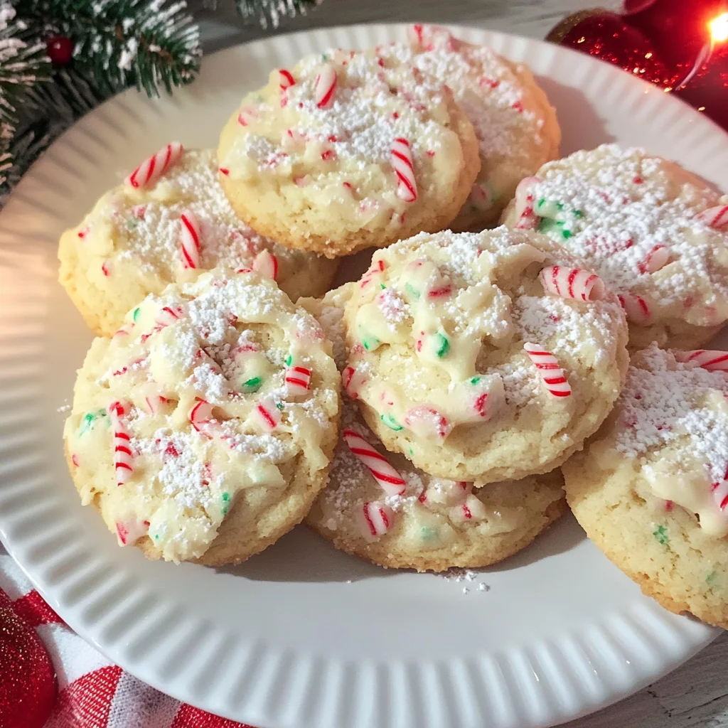 Candy Cane Whipped Shortbread Cookies | Easy and Delicious