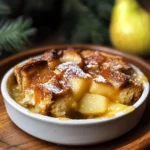 Cardamom Pear Bread Pudding