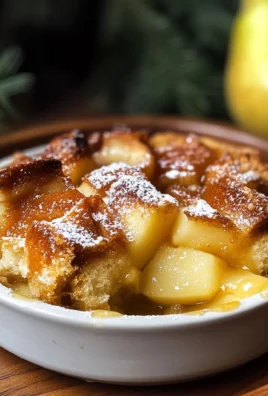 Cardamom Pear Bread Pudding