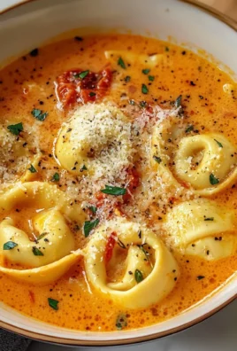 Cheesy Tomato Tortellini Soup - Alrightwithme