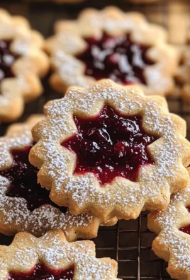 Cranberry Linzer Cookies