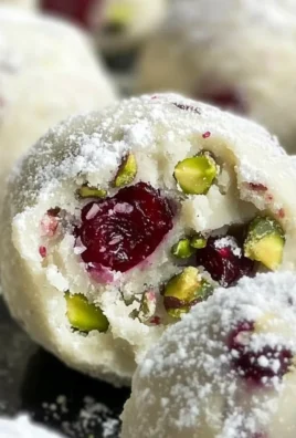 Cranberry Pistachio White Chocolate Truffles